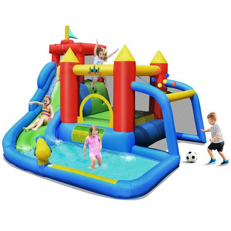 bounce house without blower|inflatable bounce house with slide.